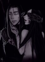 Fan art of Vax'ildan and the Raven Queen, by NLN4.[art 12]