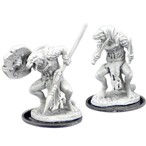 Critical Role Unpainted Miniatures - Kuul'tevir Javelineer & Assassin D&D Figures By WizKids