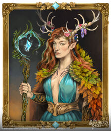 Official art of Keyleth, 20 years later, by '"`UNIQ--nowiki-0000009B-QINU`"'