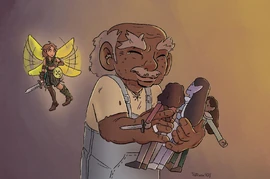 Fan art of '"`UNIQ--nowiki-0000001B-QINU`"'Ulbid, by '"`UNIQ--nowiki-0000001C-QINU`"'