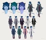 Concept art for Jester's original 2018 portrait, by Ari.[art 64]