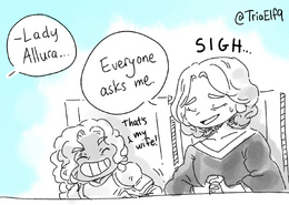 Allura complaining by Elaine Tipping