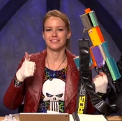 Marisha as Lisa Frank Castle from "Dubious Pursuits" (2x40).[art 21]