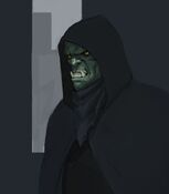 Garthok, Half-Orc Rogue A member of the Clasp, he helps Vox Machina navigate Emon's ruins.  He is played by Jason Charles Miller.