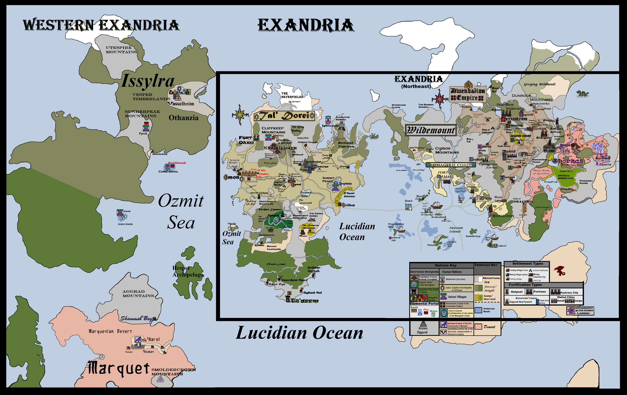User blog:Aaron Larsen/Coming Soon: Overall Exandria Map Version 19 