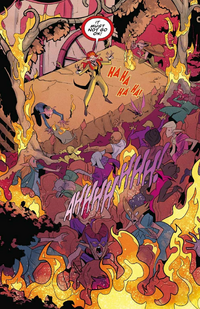 Artagan burning the theatre - Artagan