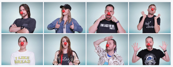 Screenshot of the Critical Role cast for Red Nose Day 2019.[art 7]