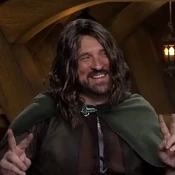 Travis as Aragorn from "A Gathering of Heroes" (3x76).[art 58]