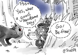 Dorian and the Yeth hound by Elaine Tipping