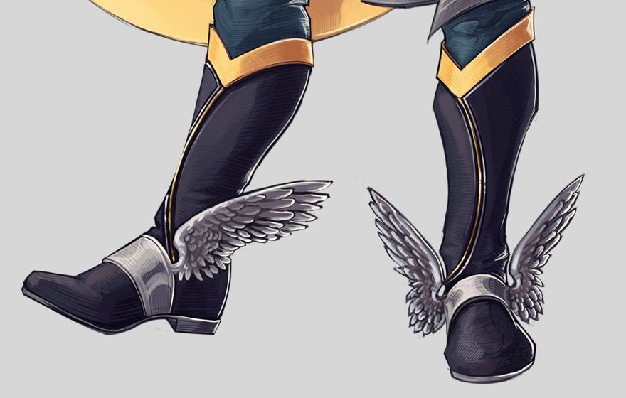 OC][Art] Boots of Buckling, not-so-magic boots for kicking and