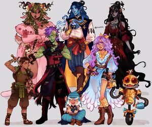 Fan art of the campaign three party, by pixelllls.[art 63]