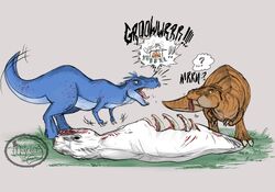 T-rexes with their kill - Myrling