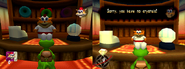 Left: A screenshot from the final game (PC). Right: A prototype screenshot (courtesy of IGN.com)