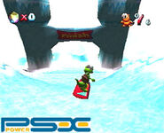 An ice slide image pulised by IGN.