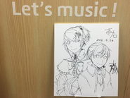 Signed illustration of Riliane and Allen by Ichika