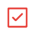 An icon of a square checkbox, marked with a tick symbol at its center.