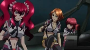 Cross Ange ep 20 Hilda, Rosalie and Vivian Extended Version