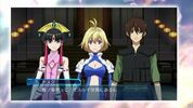 Salamandinay, Ange and Tusk gameplay scene in Cross Ange TR.