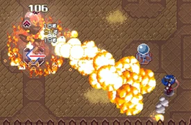 A boosted Magmanizer using its flamethrower.