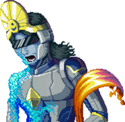 The damaged Blue Avatar, showing raw Instant Matter