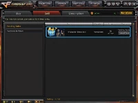 Trade System Sell Menu