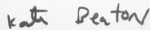 Signature of Kate Beaton
