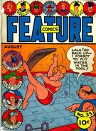 Feature Comics #35 "Doll Man: "The Return of Wampum"" (August, 1940)