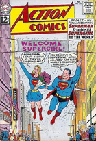 Supergirl is introduced to the world on the cover of  #285 (February 1962)Art by 