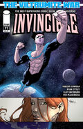 Invincible #71 (April, 2010) See Mark fight in the Viltrumite War with the Coalition of Planets against the Viltrum Empire.