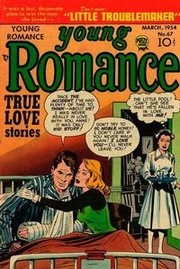 Young Romance #67 (March 1954), featuring the "Prize Group" seal. Cover art by  and .