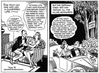 's  was often drawn in the two-panel format as seen in this 1943 example.