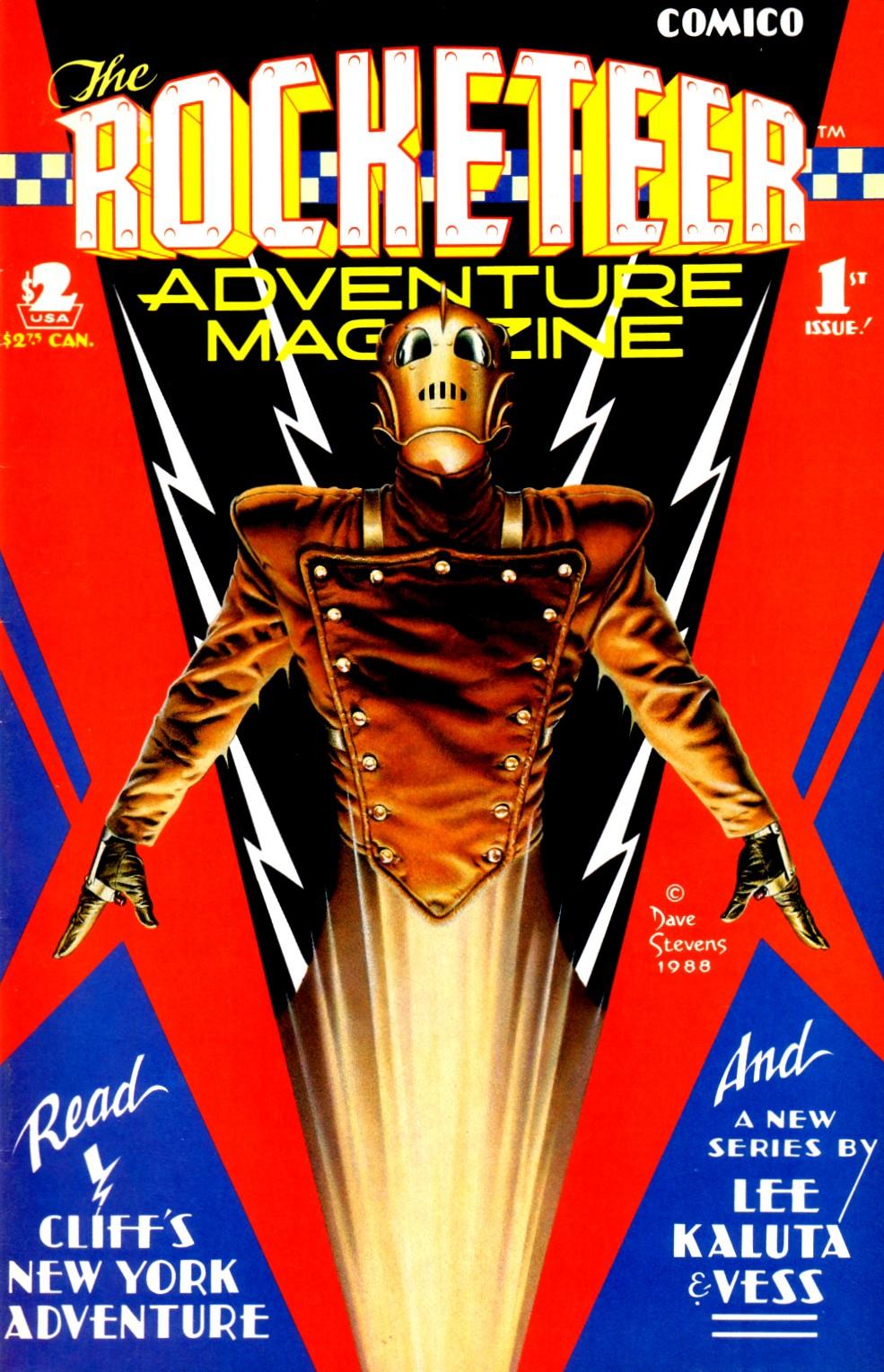 Adventures magazine. Rocketeer. Супергерой обложка. Dave Stevens. Dave Stevens художник.