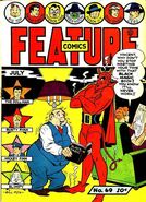 Feature Comics #69 "Fate Dealt the Cards" (July, 1943)