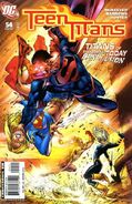 Teen Titans Vol 3 #54 ""Titans of Tomorrow... Today! (Part IV of IV) - Fight the Future"" (February, 2008)