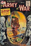 Our Army at War #37 "Walking Battle Pin!" (August, 1955)