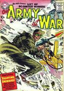 Our Army at War #58 "The Fighting Snowboard" (May, 1957)