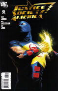 Justice Society of America Vol 3 #6 ""The Justice League of America: The Lightning Saga (Part IV of V) - Three Worlds"" (July, 2007)