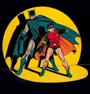 Batman and , art by 