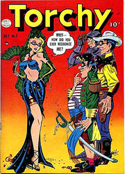 Torchy #5 (July 1950). Cover art by Ward.