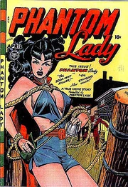 Phantom Lady #17 (April 1948). This Baker cover appeared in the book .