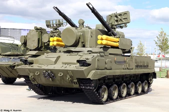 2А38 на ЗСУ «Тунгуска»