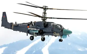 Винт Ка-52 в стоп-кадре