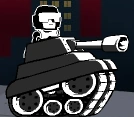 Tankman's gun attack in Newgrounds Rumble.