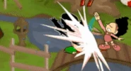 Tankman's death animation in Newgrounds Rumble.