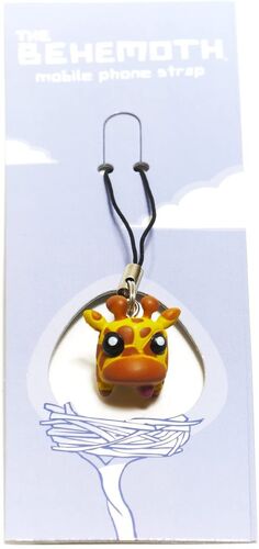 The Behemoth Castle Crashers Mini Cell Phone Charm Keychain NIP Monkeyface