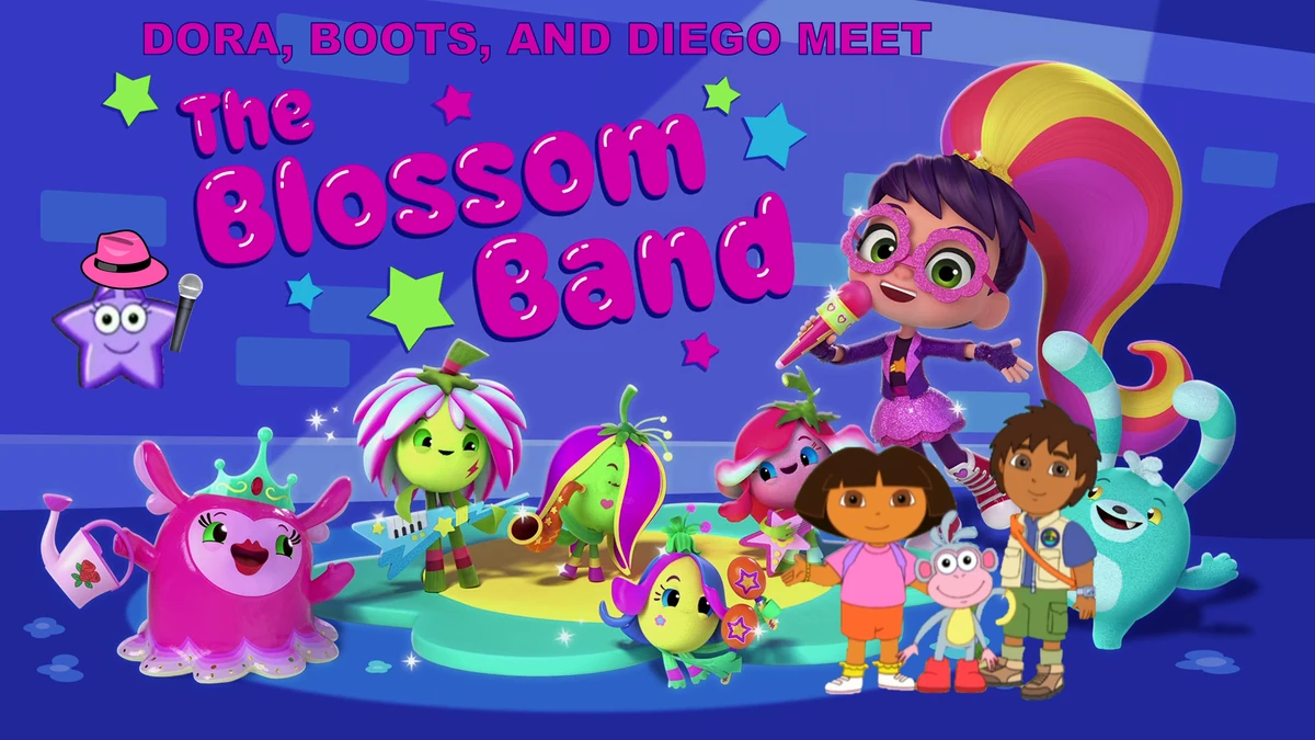 Dora, Boots, and Diego Meet the Blossom Band Crossovers and Fan