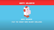 The screen when you log in on Christmas.