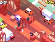 Ida during gameplay. Notice the three A Crows.