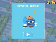 The Hipster Whale being unlocked.