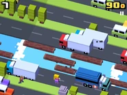 The Celebrity with a gas truck and paparazzi